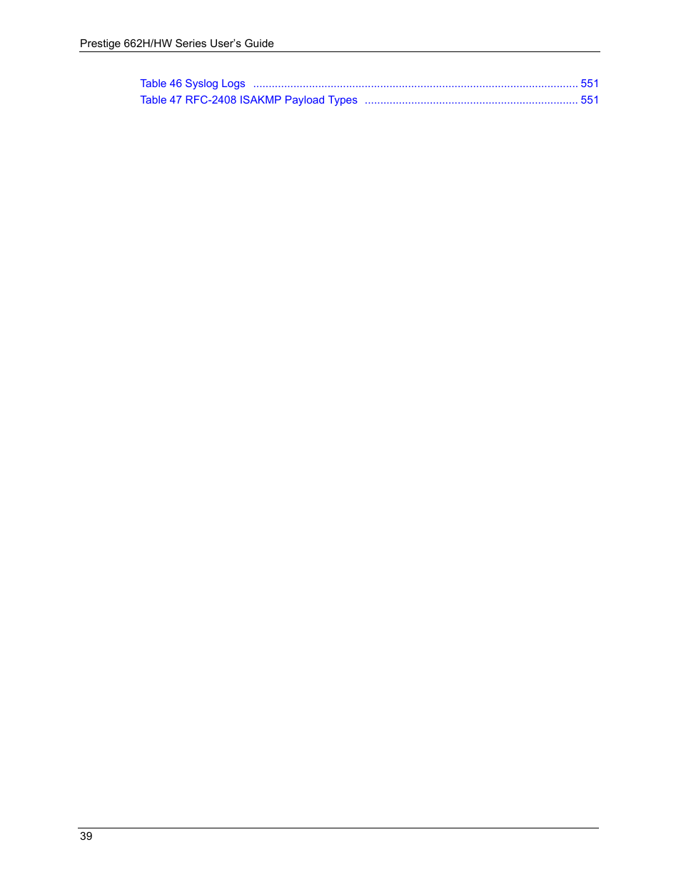 ZyXEL Communications 662HW Series User Manual | Page 39 / 563