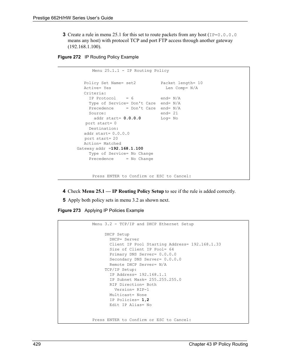 ZyXEL Communications 662HW Series User Manual | Page 429 / 563