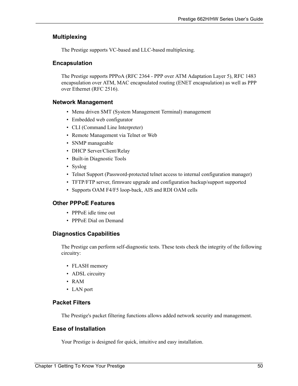 ZyXEL Communications 662HW Series User Manual | Page 50 / 563