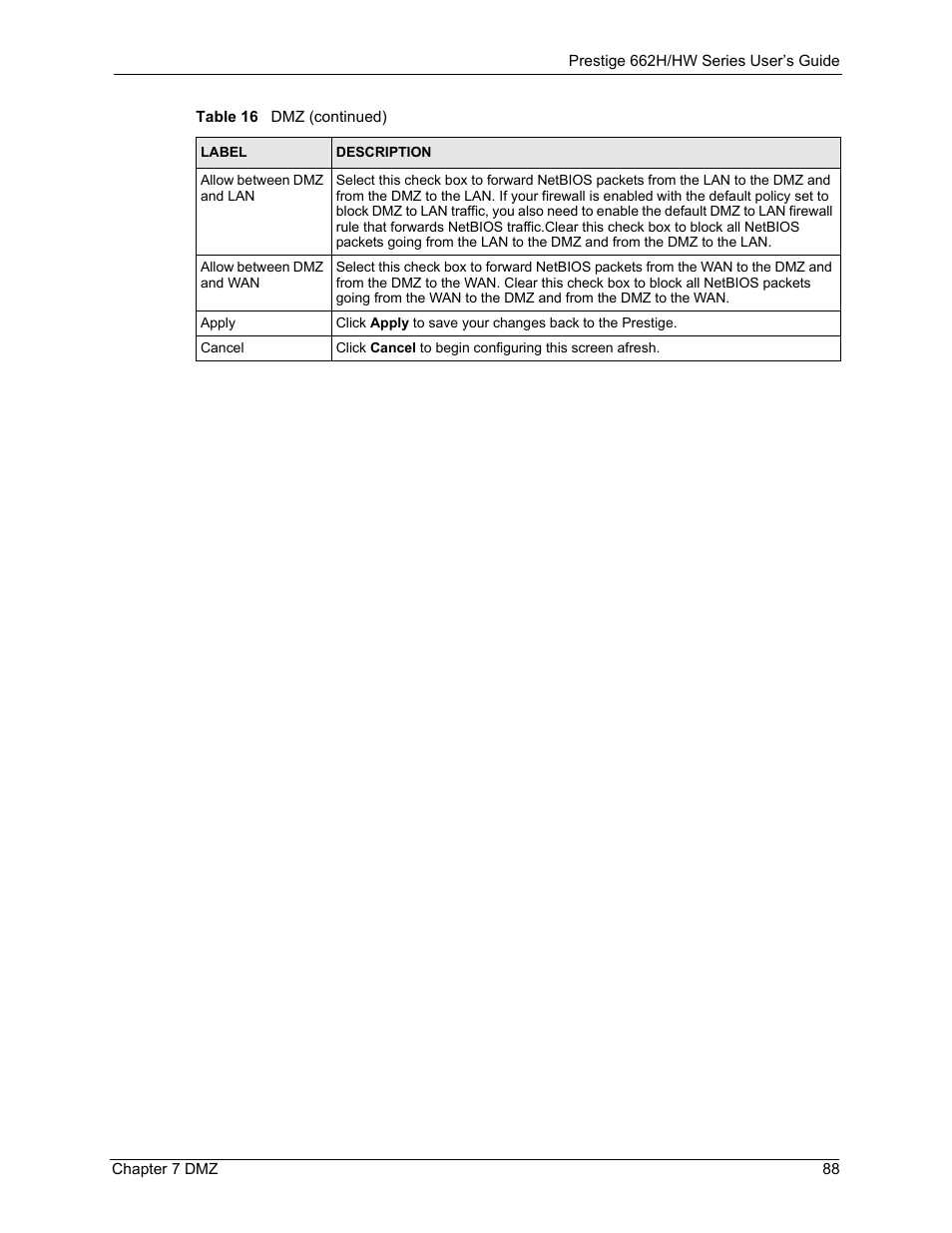 ZyXEL Communications 662HW Series User Manual | Page 88 / 563