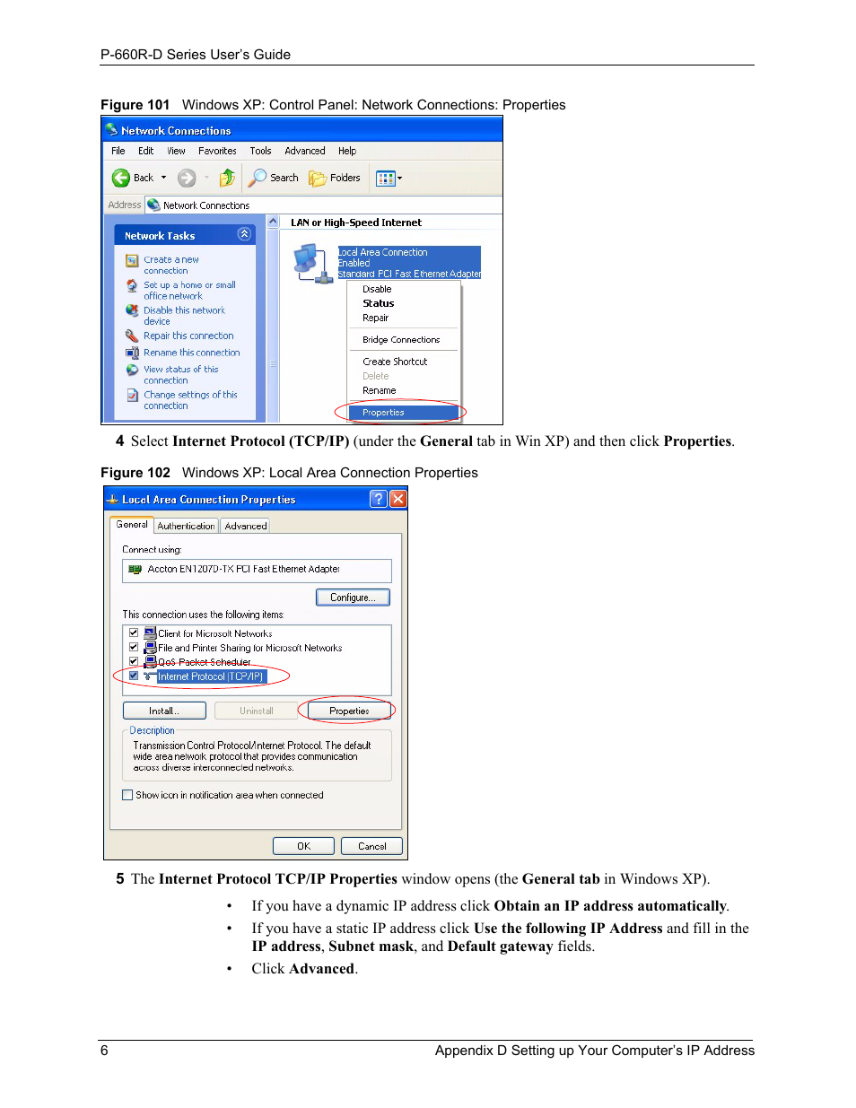 ZyXEL Communications P-660R-D Series User Manual | Page 166 / 204