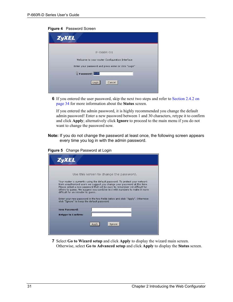 ZyXEL Communications P-660R-D Series User Manual | Page 32 / 204