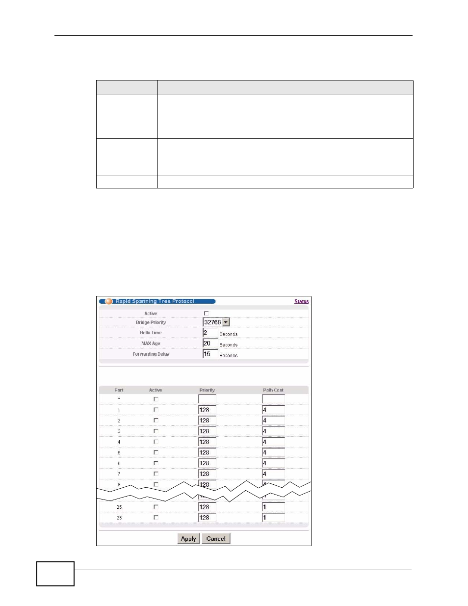 4 configure rapid spanning tree protocol | ZyXEL Communications XGS-4728F User Manual | Page 132 / 426