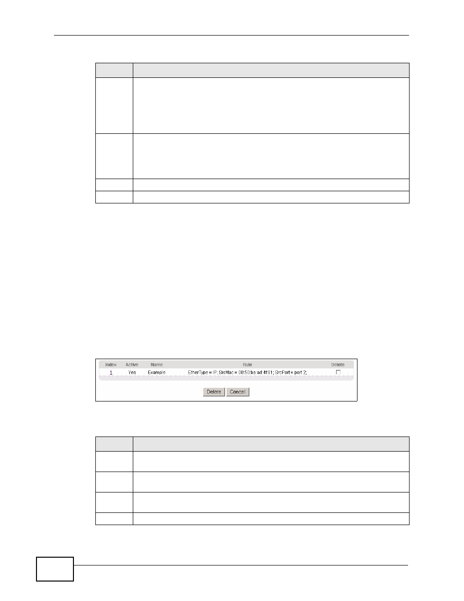 3 viewing and editing classifier configuration | ZyXEL Communications XGS-4728F User Manual | Page 176 / 426
