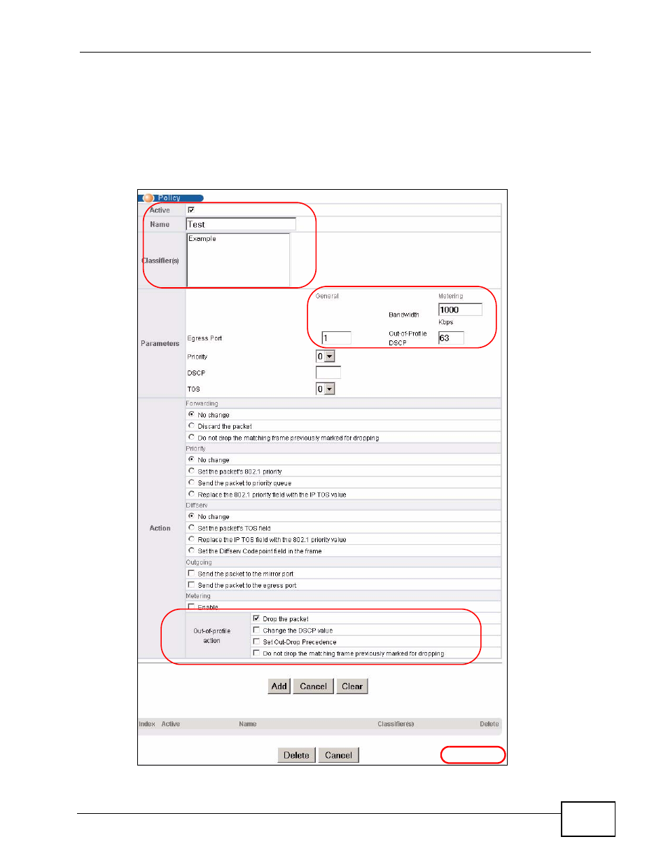 4 policy example | ZyXEL Communications XGS-4728F User Manual | Page 185 / 426