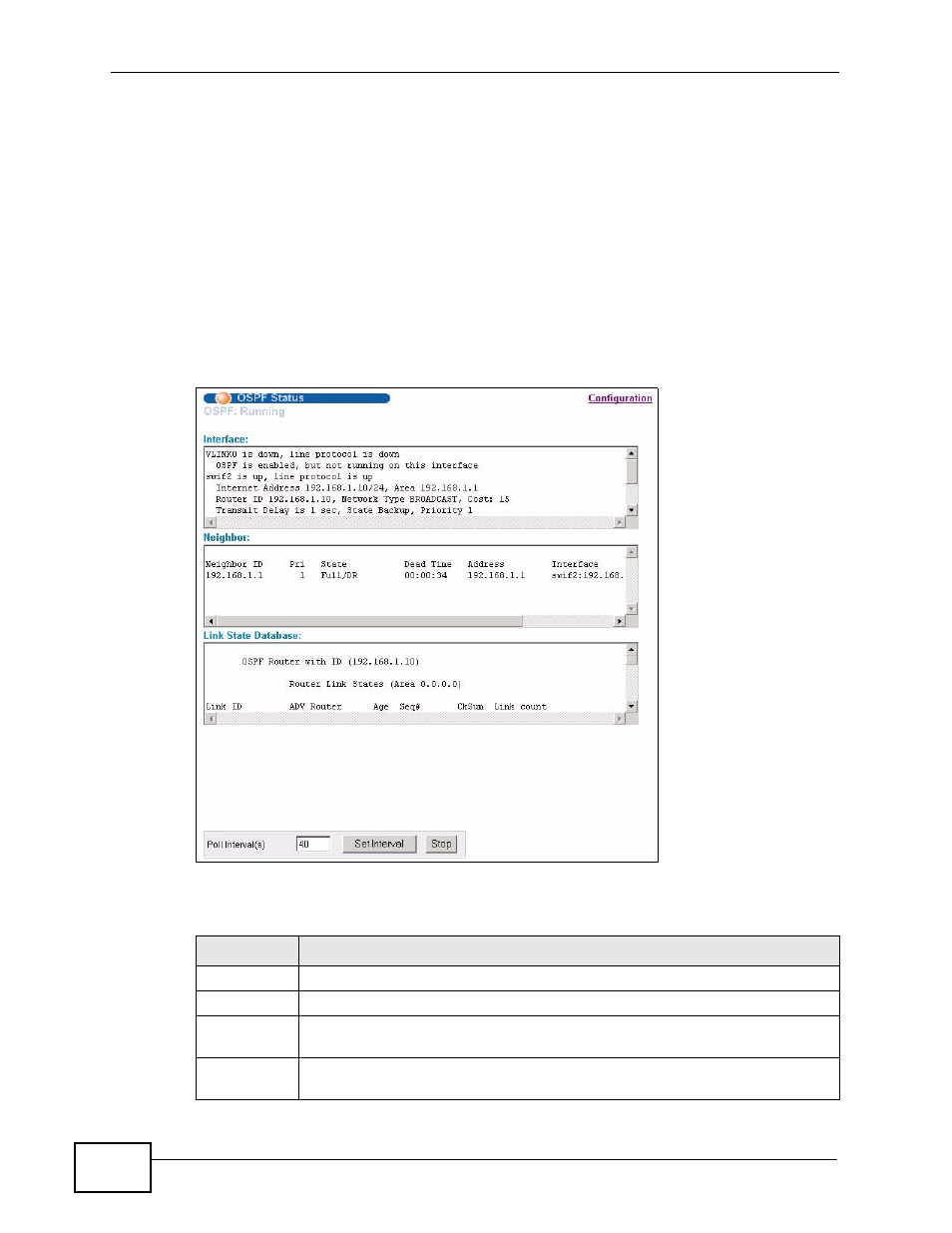2 ospf status | ZyXEL Communications XGS-4728F User Manual | Page 276 / 426