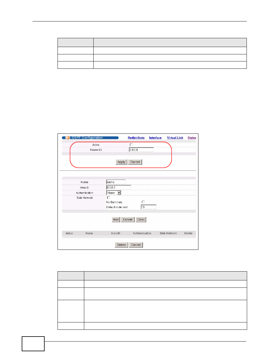 3 ospf configuration | ZyXEL Communications XGS-4728F User Manual | Page 278 / 426
