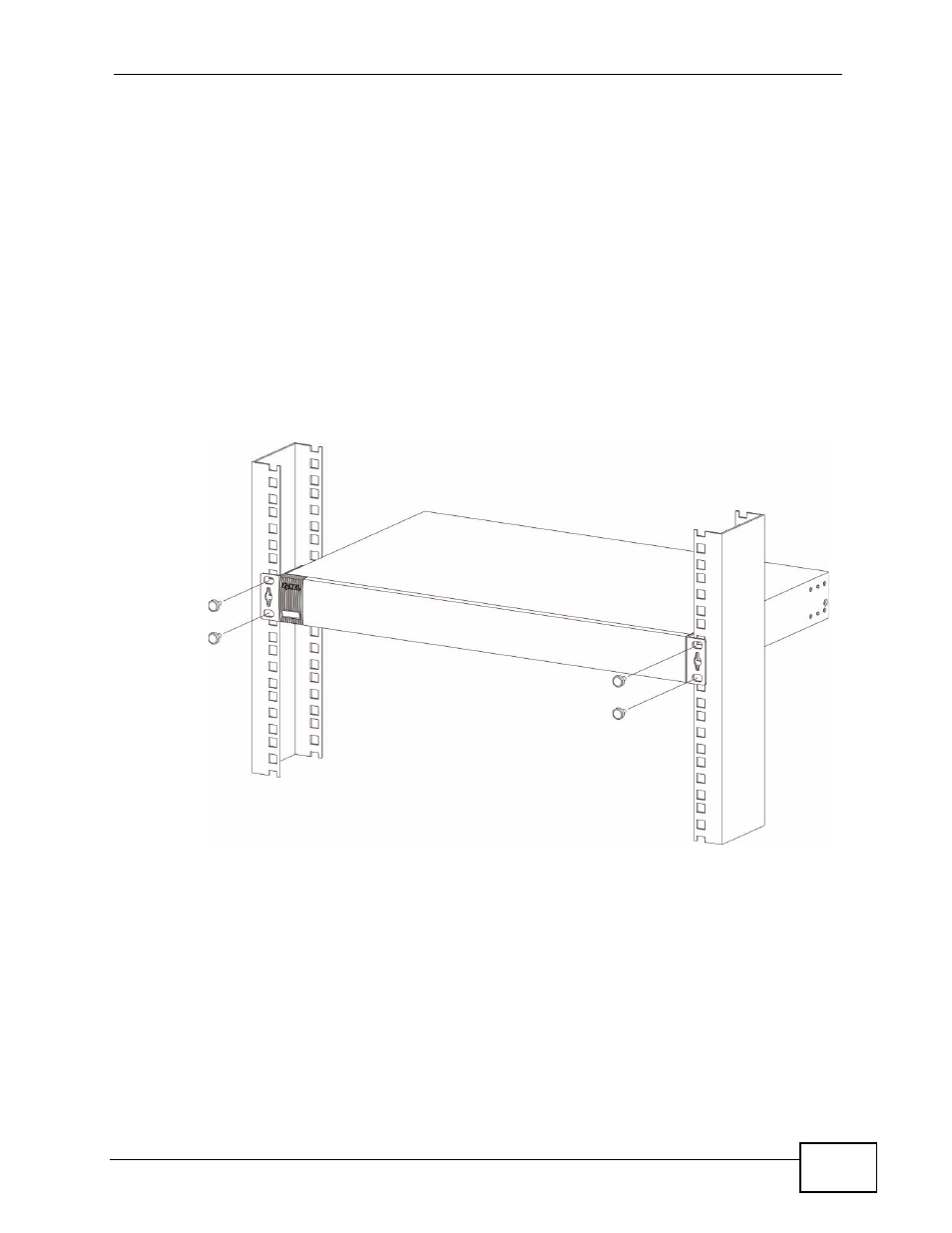 3 mounting the switch on a rack | ZyXEL Communications XGS-4728F User Manual | Page 33 / 426