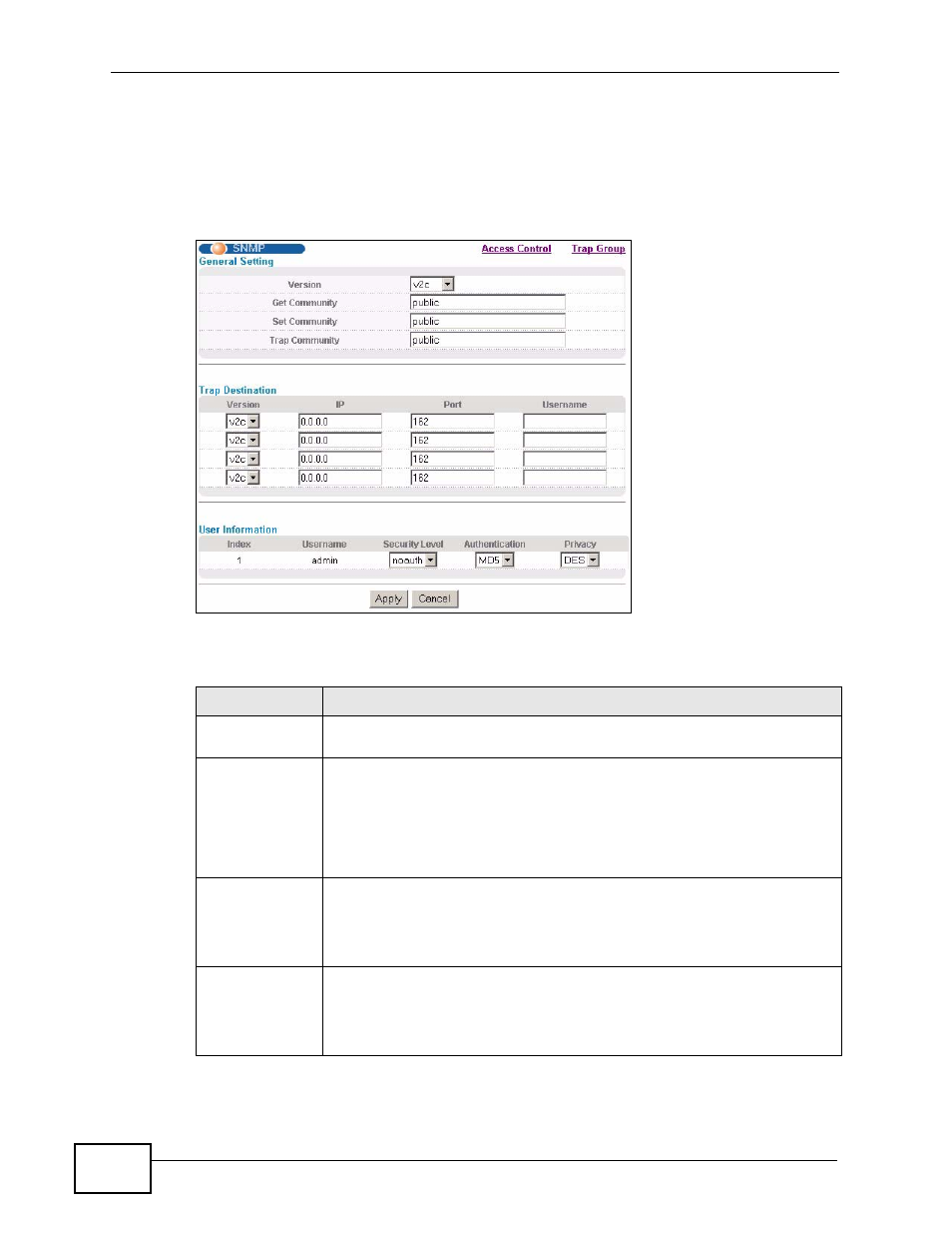 4 configuring snmp | ZyXEL Communications XGS-4728F User Manual | Page 340 / 426