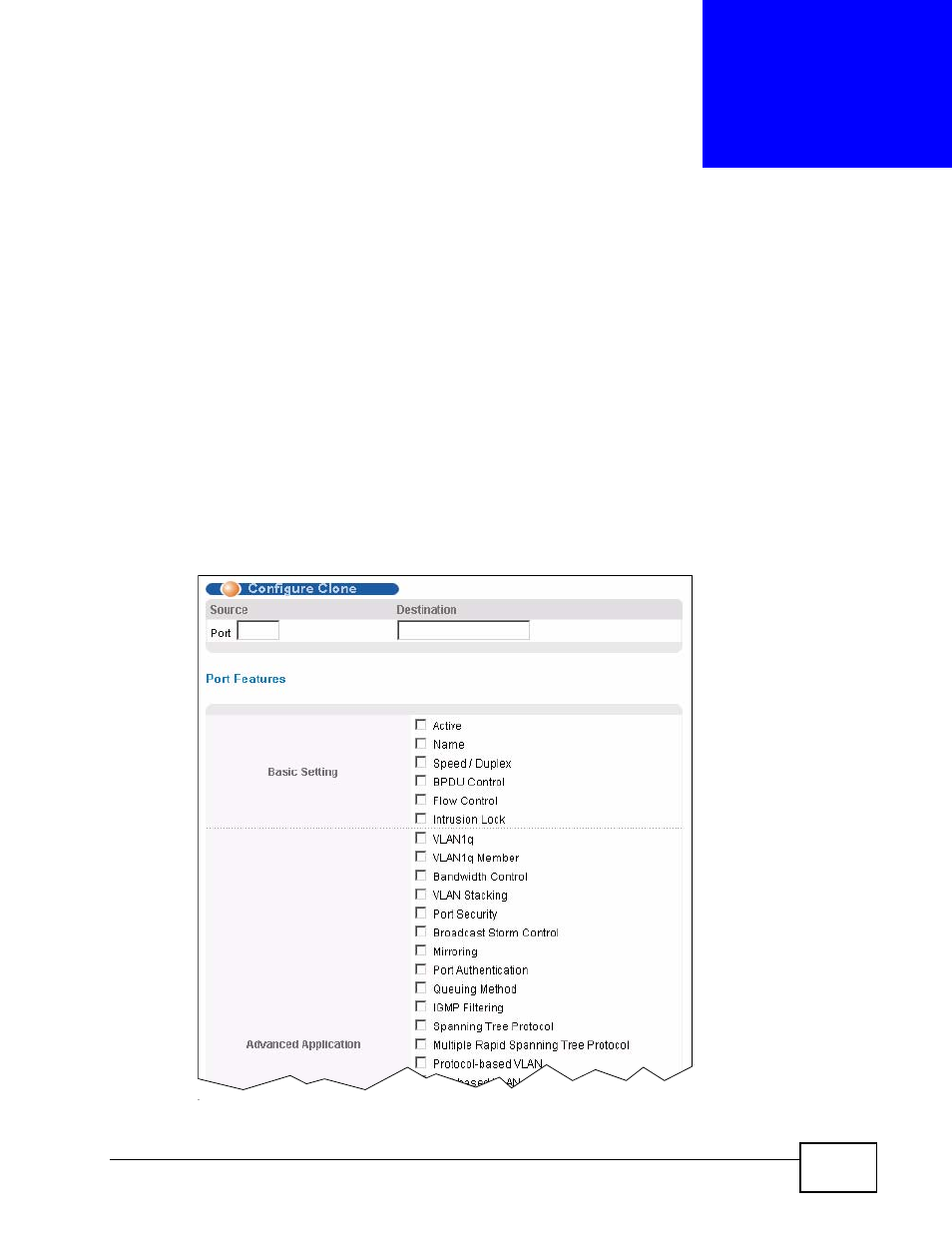 Configure clone, 1 configure clone, Chapter 47 configure clone | Configure clone (379) | ZyXEL Communications XGS-4728F User Manual | Page 379 / 426