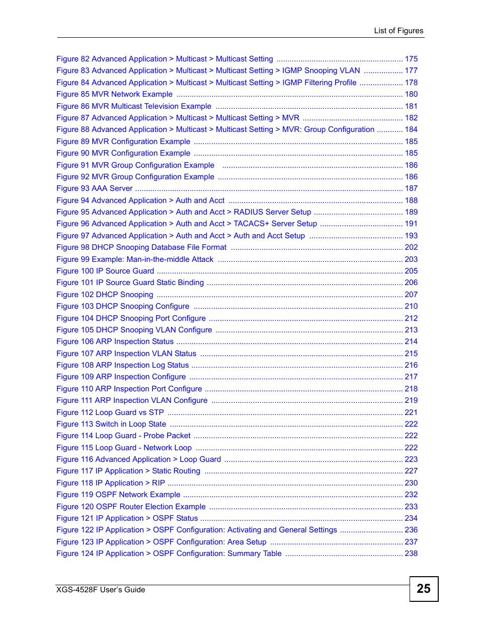 ZyXEL Communications XGS-4528F User Manual | Page 25 / 372
