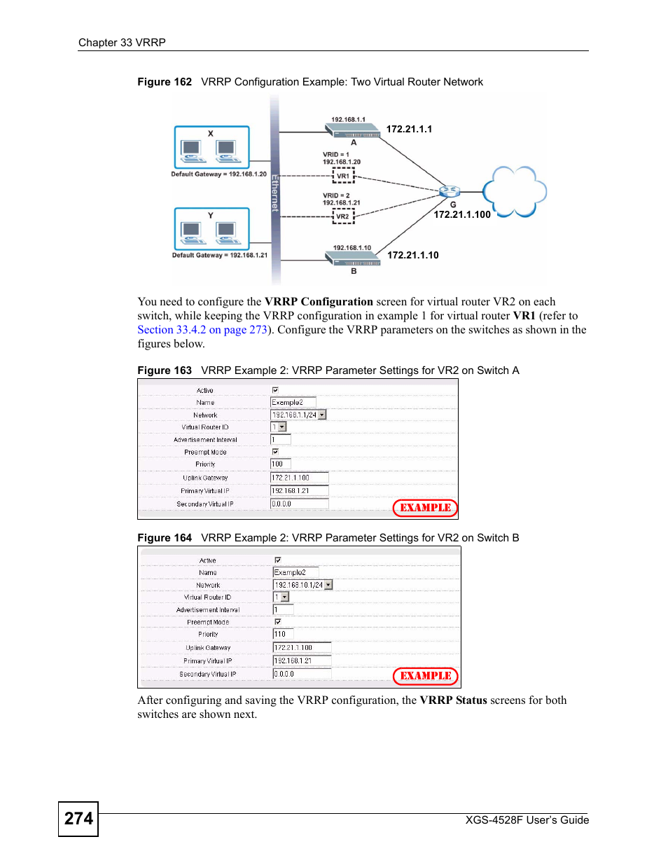 ZyXEL Communications XGS-4528F User Manual | Page 274 / 372