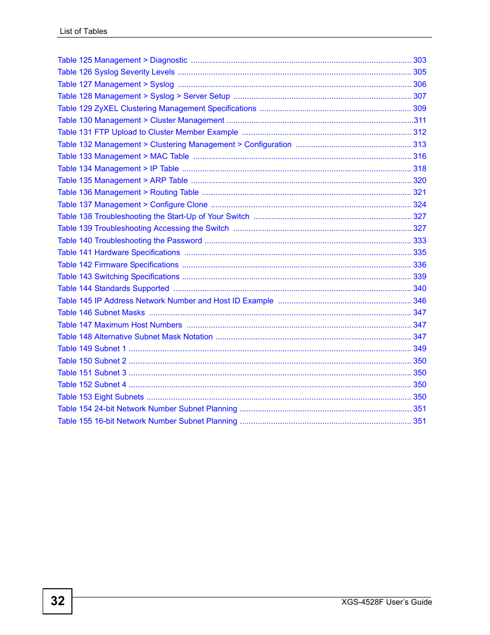 ZyXEL Communications XGS-4528F User Manual | Page 32 / 372