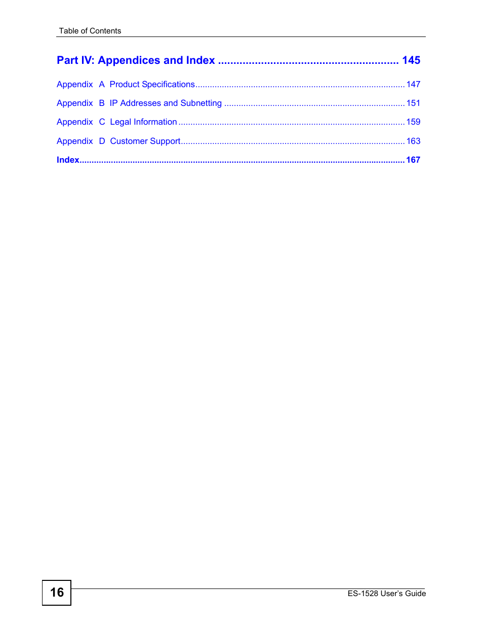 ZyXEL Communications ZyXEL Dimension ES-1528 User Manual | Page 16 / 170