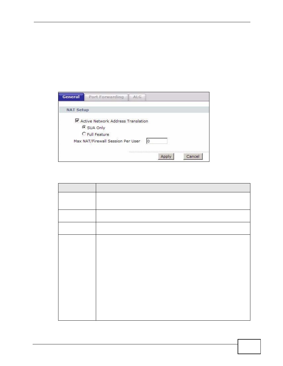 2 the nat general setup screen, Screen, To configure | ZyXEL Communications P-660HN-TxA User Manual | Page 137 / 324