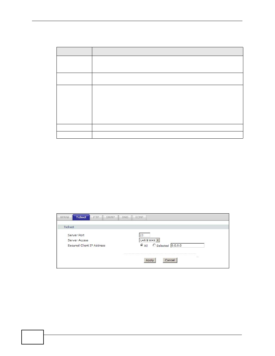 3 the telnet screen | ZyXEL Communications P-660HN-TxA User Manual | Page 184 / 324