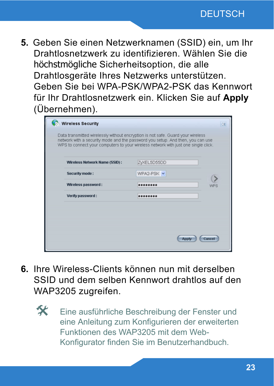 ZyXEL Communications WAP3205 User Manual | Page 23 / 78