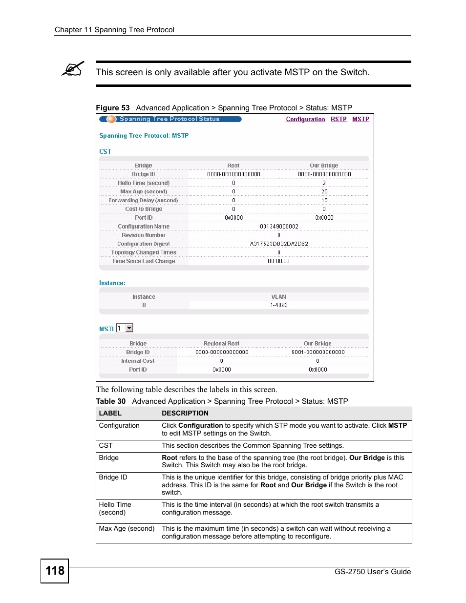 ZyXEL Communications GS-2750 User Manual | Page 118 / 336