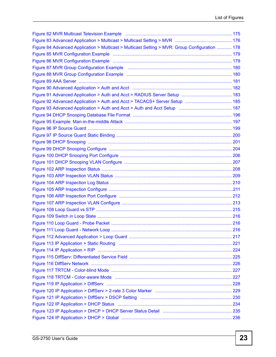 ZyXEL Communications GS-2750 User Manual | Page 23 / 336