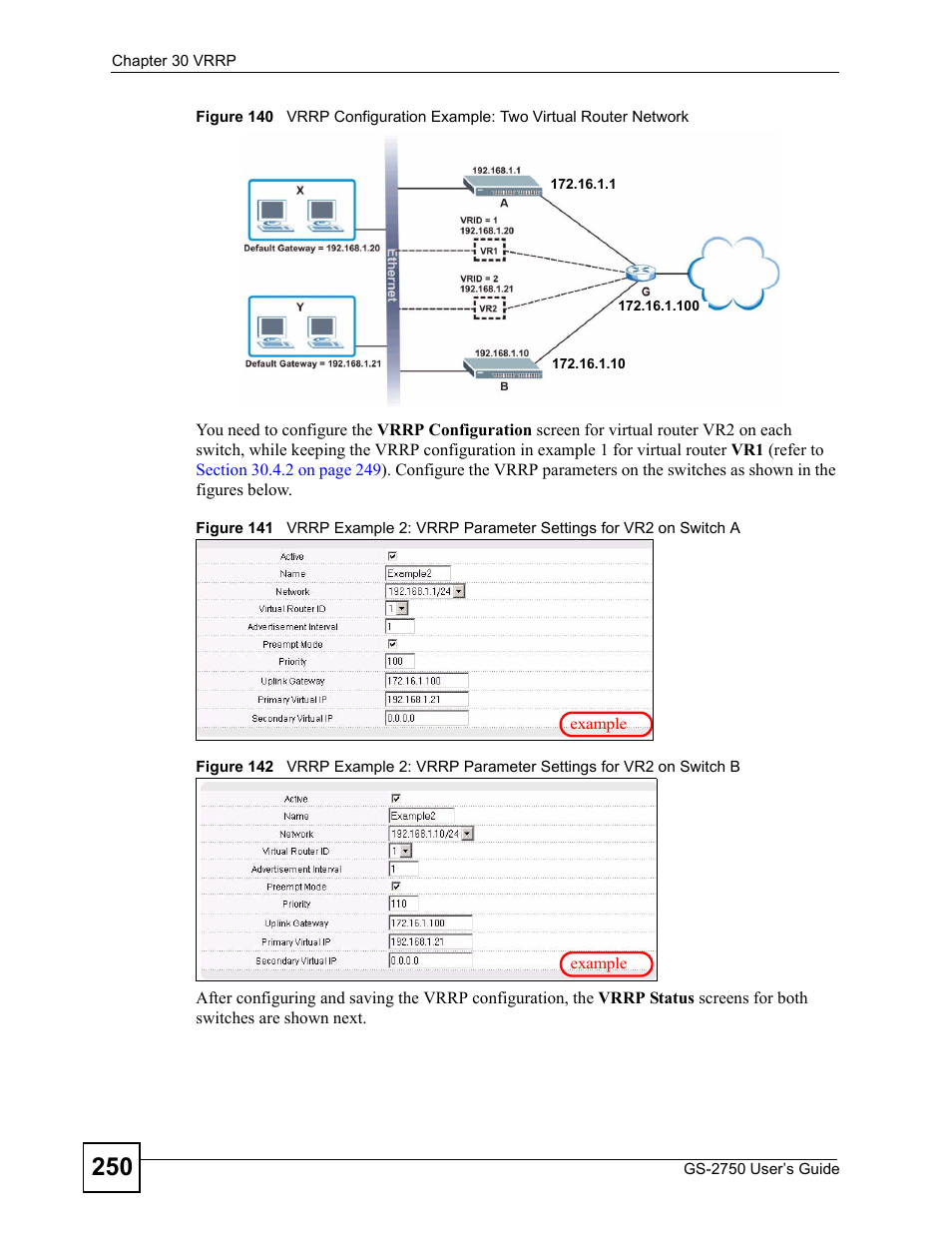ZyXEL Communications GS-2750 User Manual | Page 250 / 336