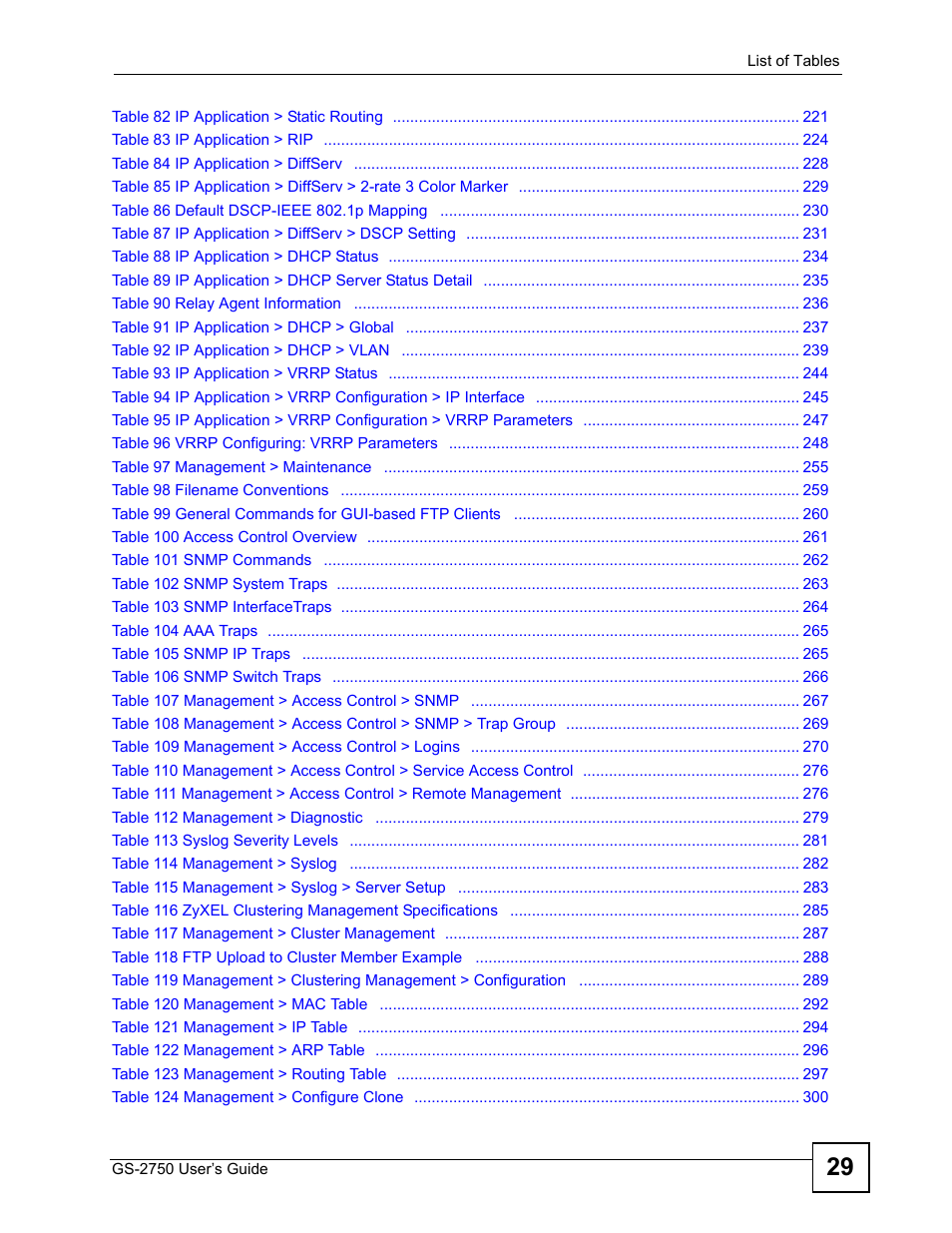 ZyXEL Communications GS-2750 User Manual | Page 29 / 336