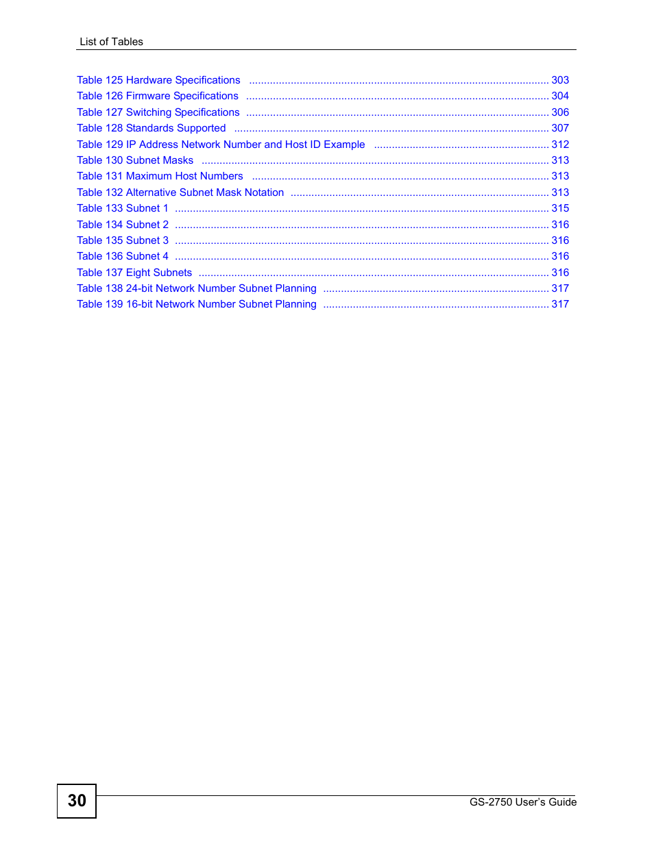 ZyXEL Communications GS-2750 User Manual | Page 30 / 336
