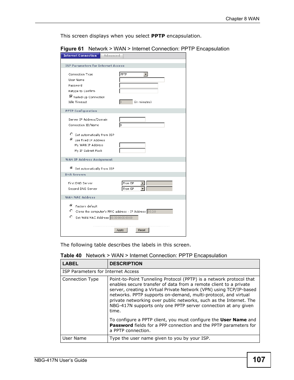 ZyXEL Communications NBG-417N User Manual | Page 107 / 270