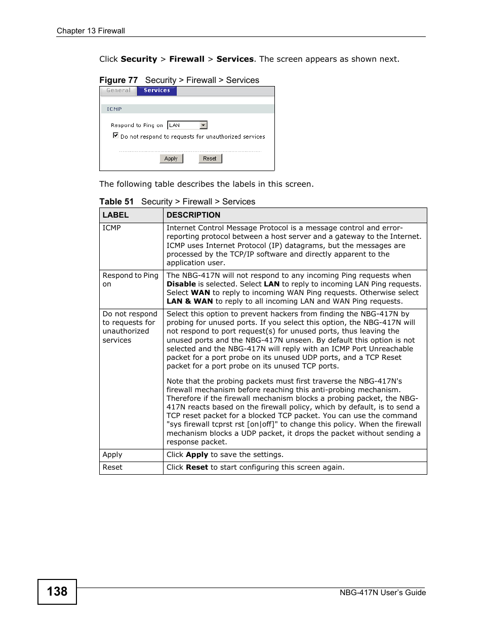 ZyXEL Communications NBG-417N User Manual | Page 138 / 270