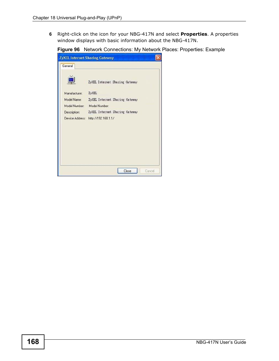 ZyXEL Communications NBG-417N User Manual | Page 168 / 270
