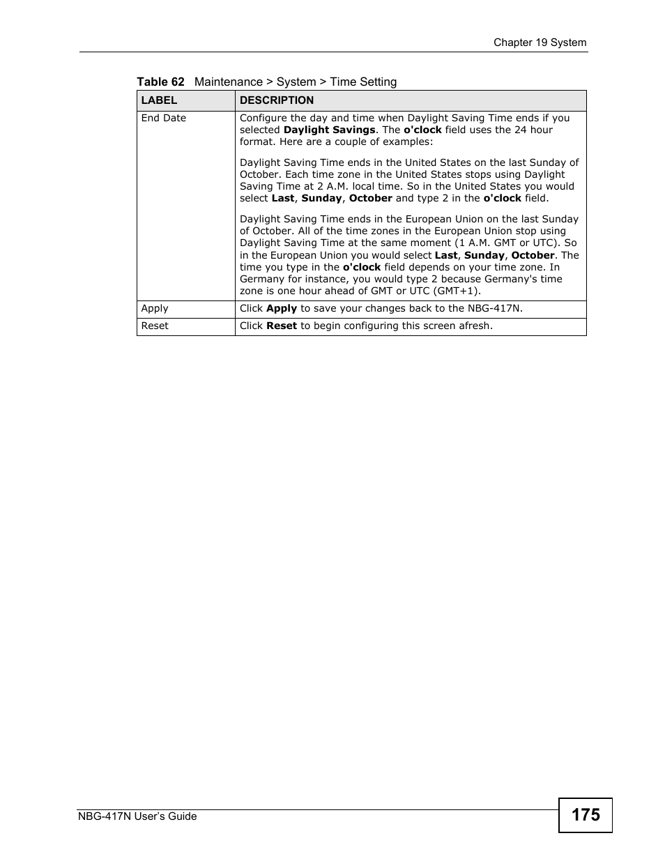 ZyXEL Communications NBG-417N User Manual | Page 175 / 270