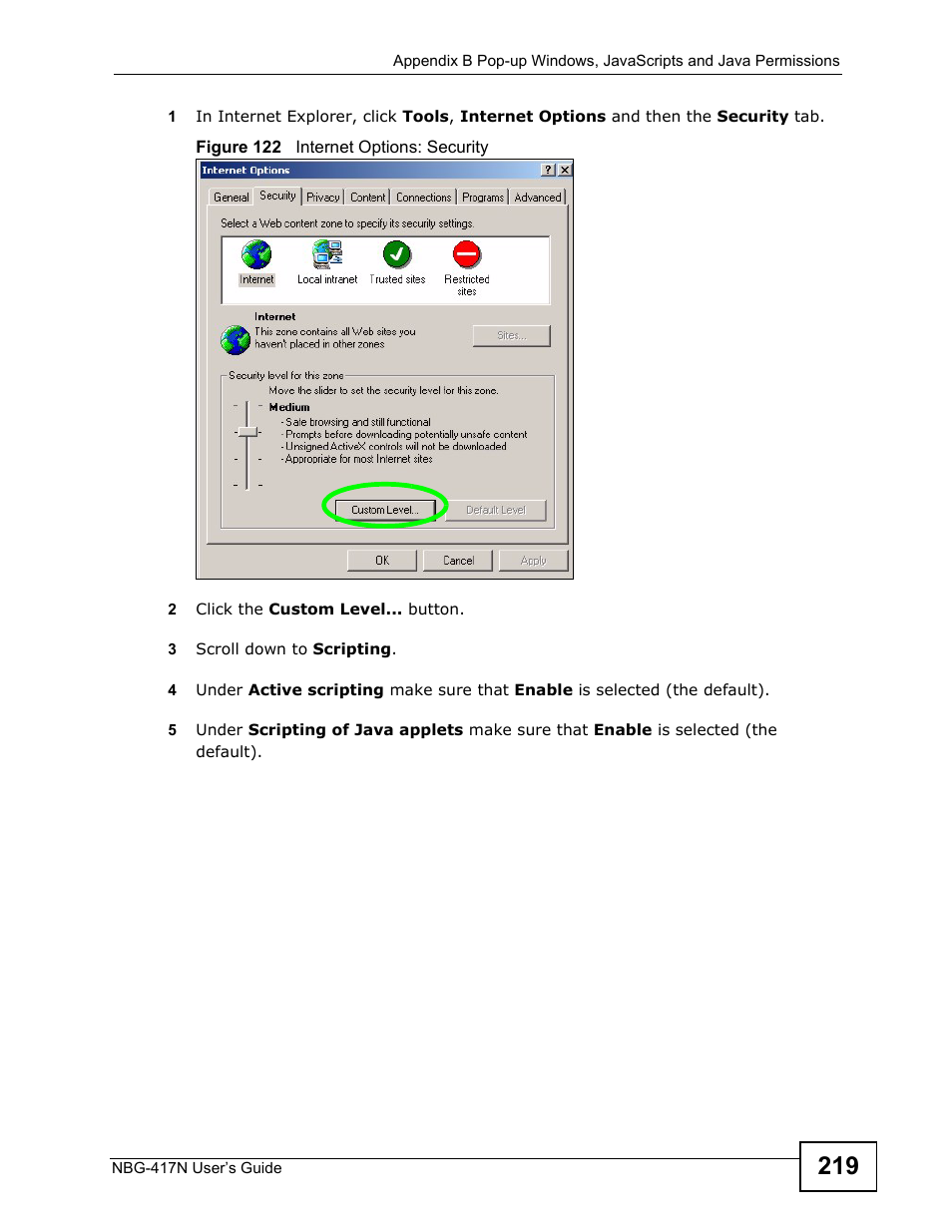 ZyXEL Communications NBG-417N User Manual | Page 219 / 270