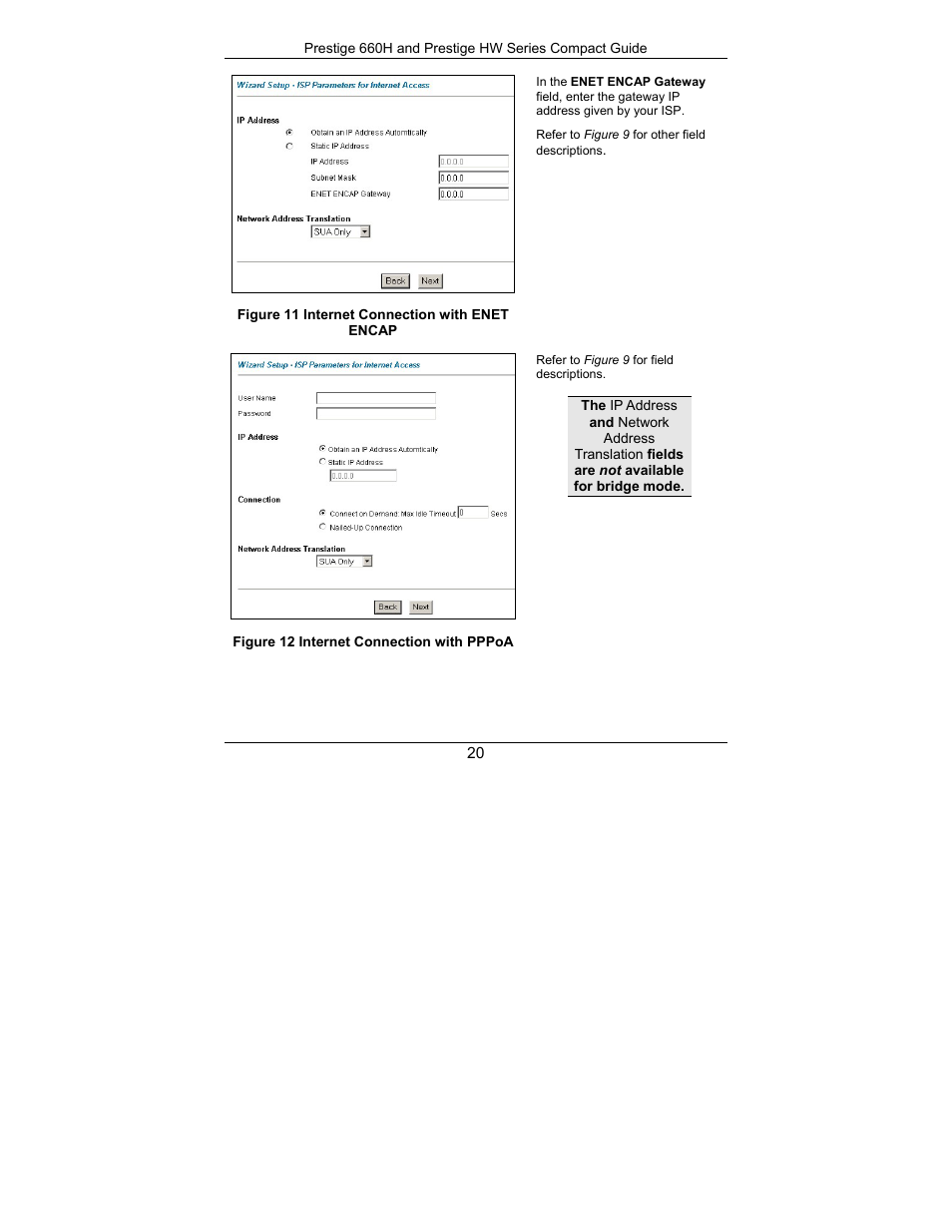 ZyXEL Communications Prestige 660H Series User Manual | Page 20 / 40