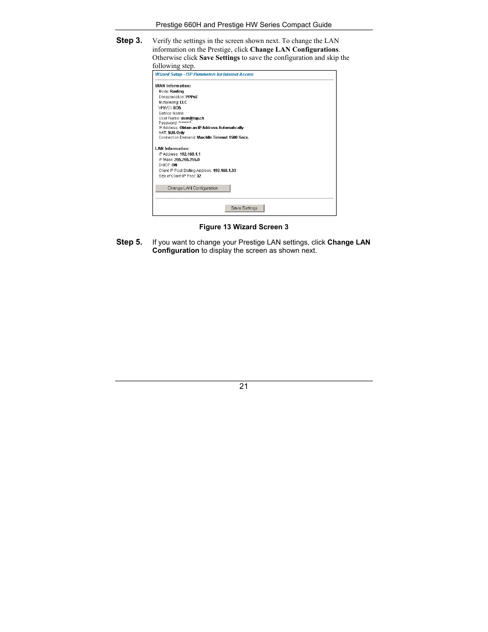 ZyXEL Communications Prestige 660H Series User Manual | Page 21 / 40