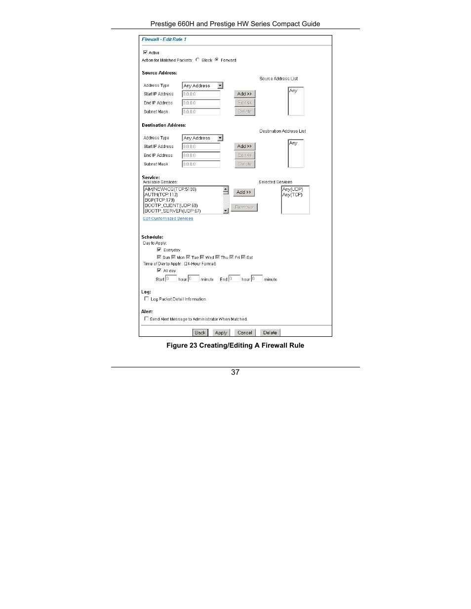 ZyXEL Communications Prestige 660H Series User Manual | Page 37 / 40