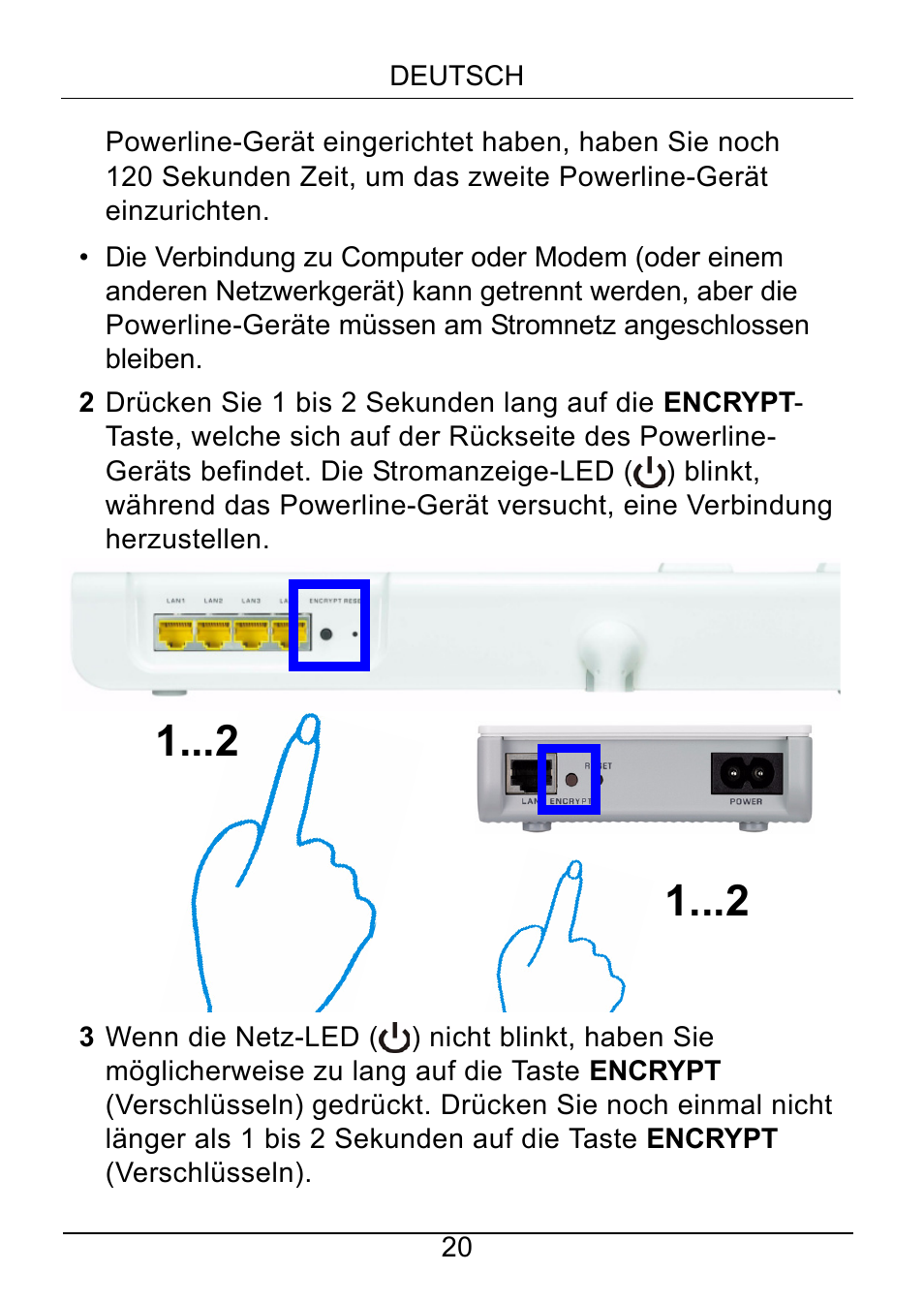 ZyXEL Communications Powerline Ethernet Multiplug Center PLA491 User Manual | Page 20 / 71