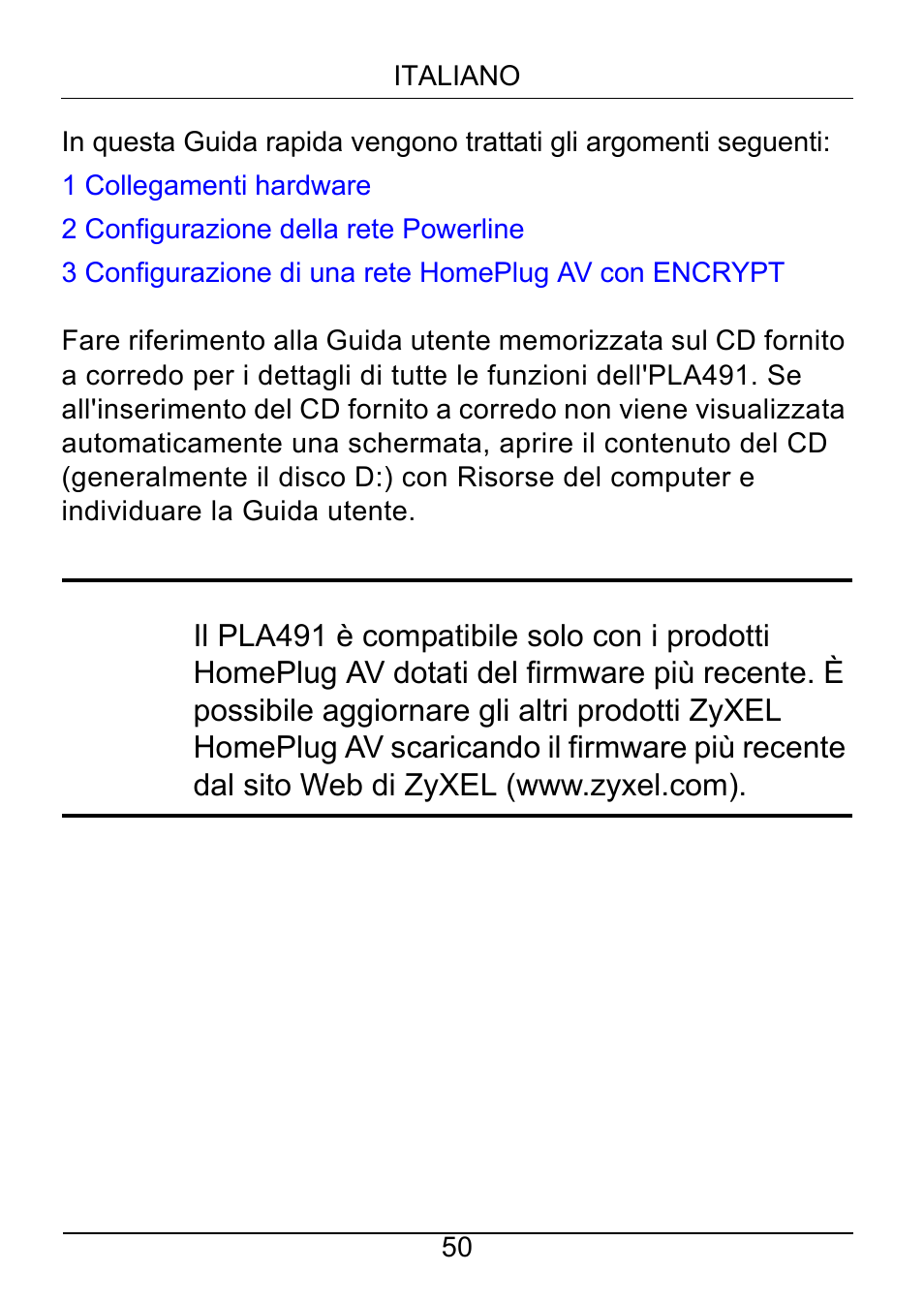 ZyXEL Communications Powerline Ethernet Multiplug Center PLA491 User Manual | Page 50 / 71