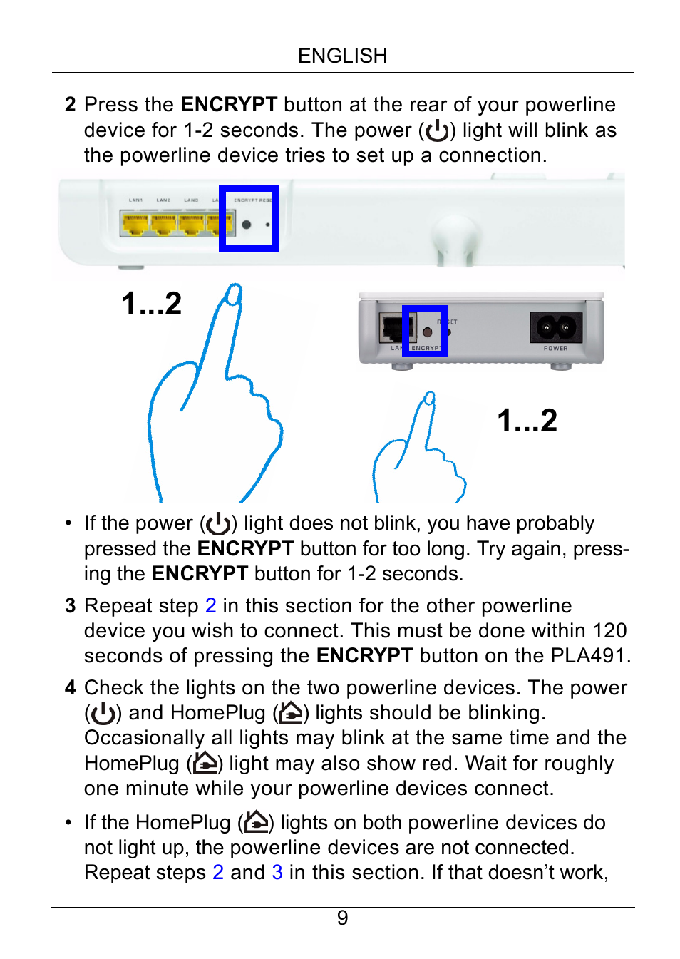 ZyXEL Communications Powerline Ethernet Multiplug Center PLA491 User Manual | Page 9 / 71