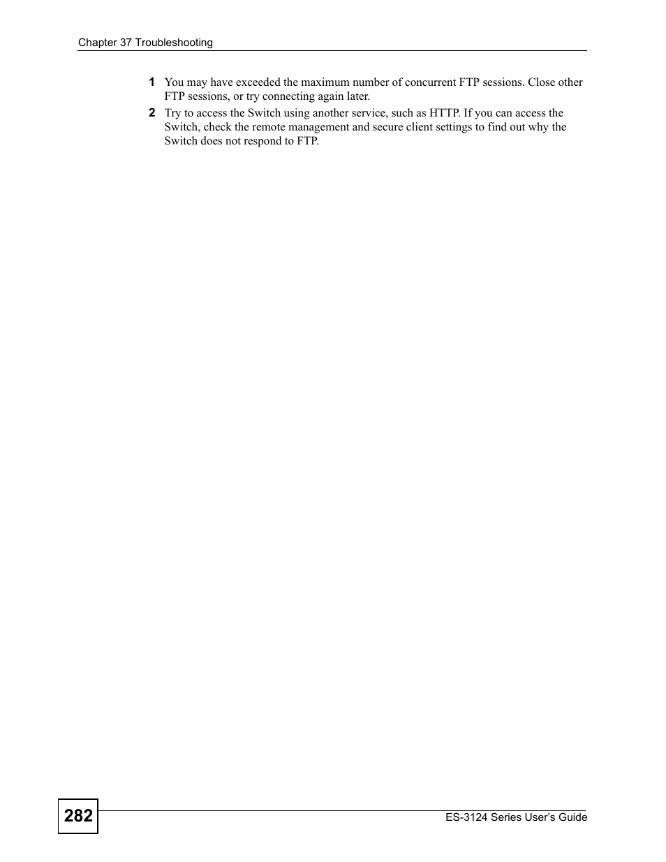 ZyXEL Communications ES-3124 User Manual | Page 282 / 354