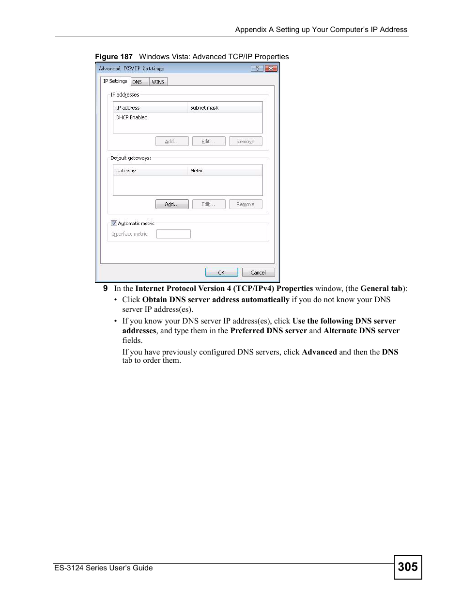 ZyXEL Communications ES-3124 User Manual | Page 305 / 354