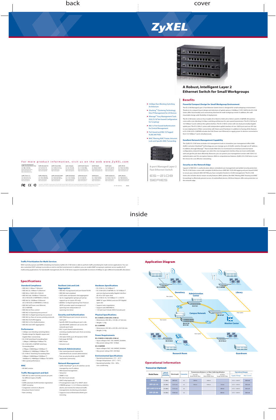ZyXEL Communications ISTACKING ES-2108 User Manual | 4 pages
