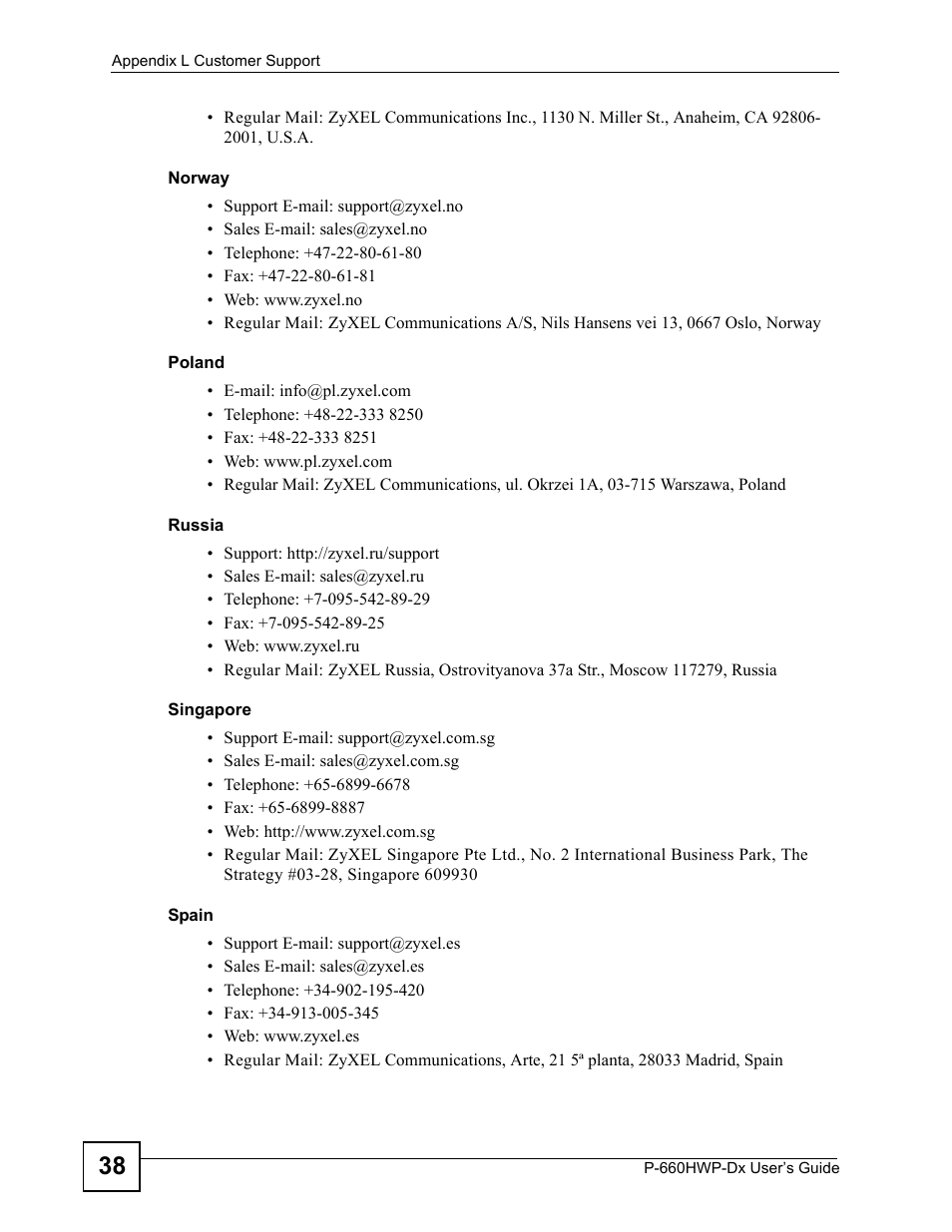 ZyXEL Communications 802.11g HomePlug AV ADSL2+ Gateway P-660HWP-Dx User Manual | Page 392 / 402