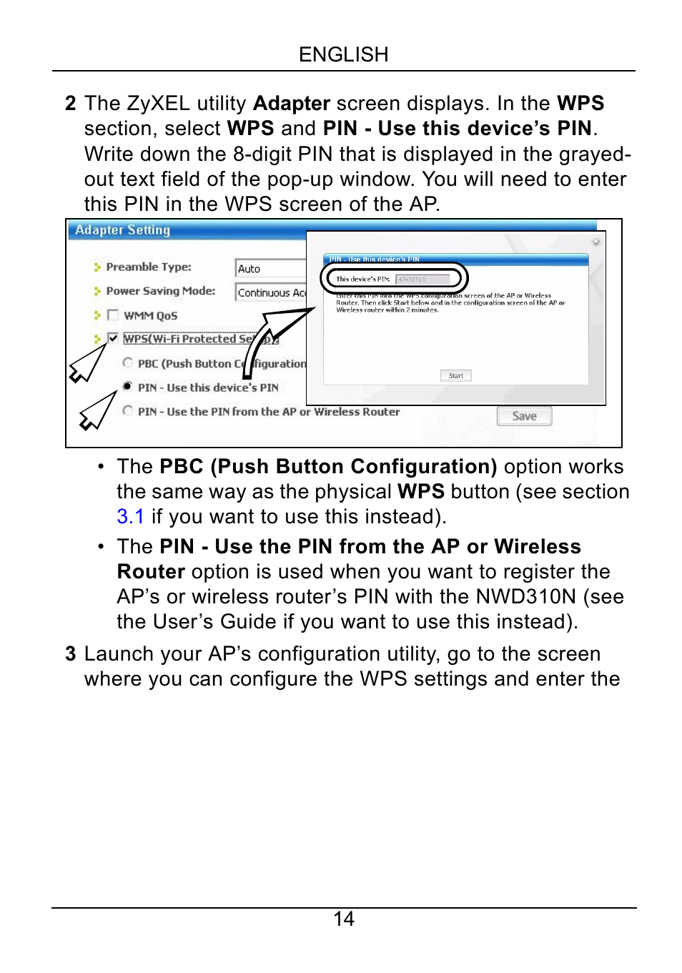 ZyXEL Communications NWD310N User Manual | Page 14 / 127