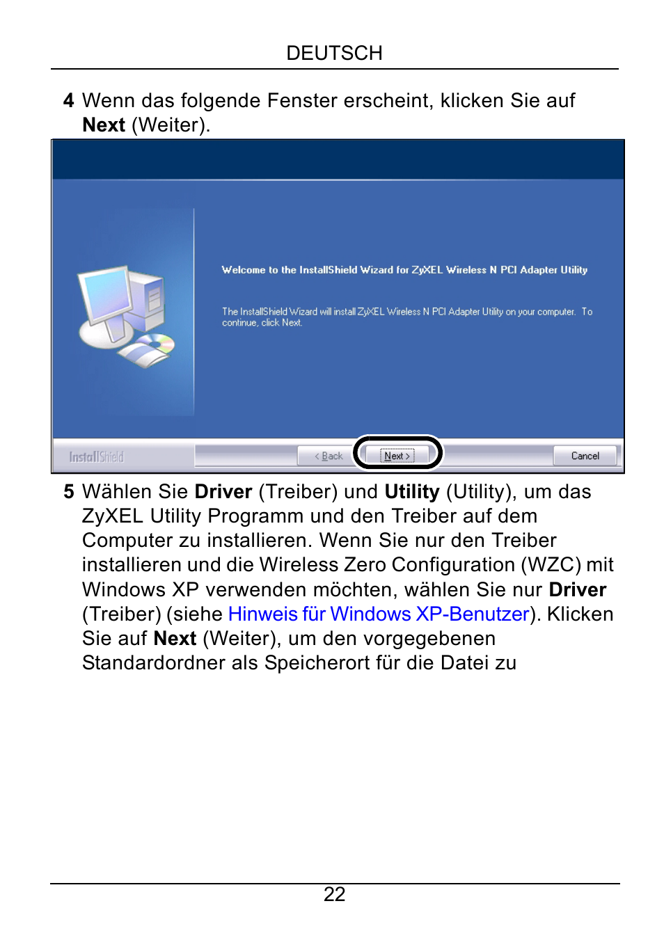 ZyXEL Communications NWD310N User Manual | Page 22 / 127