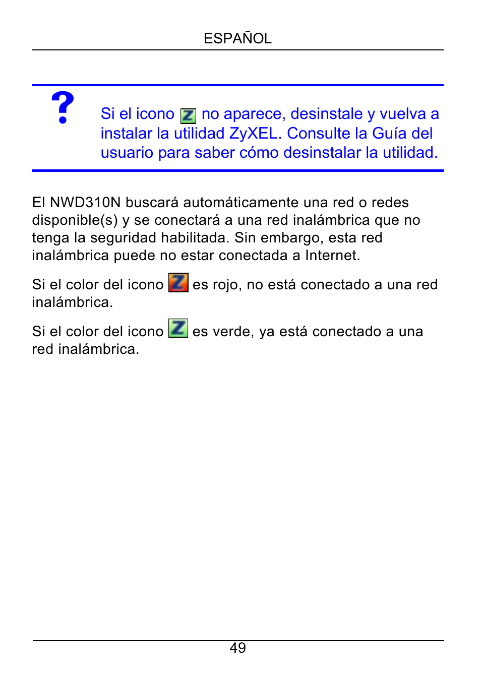 ZyXEL Communications NWD310N User Manual | Page 49 / 127