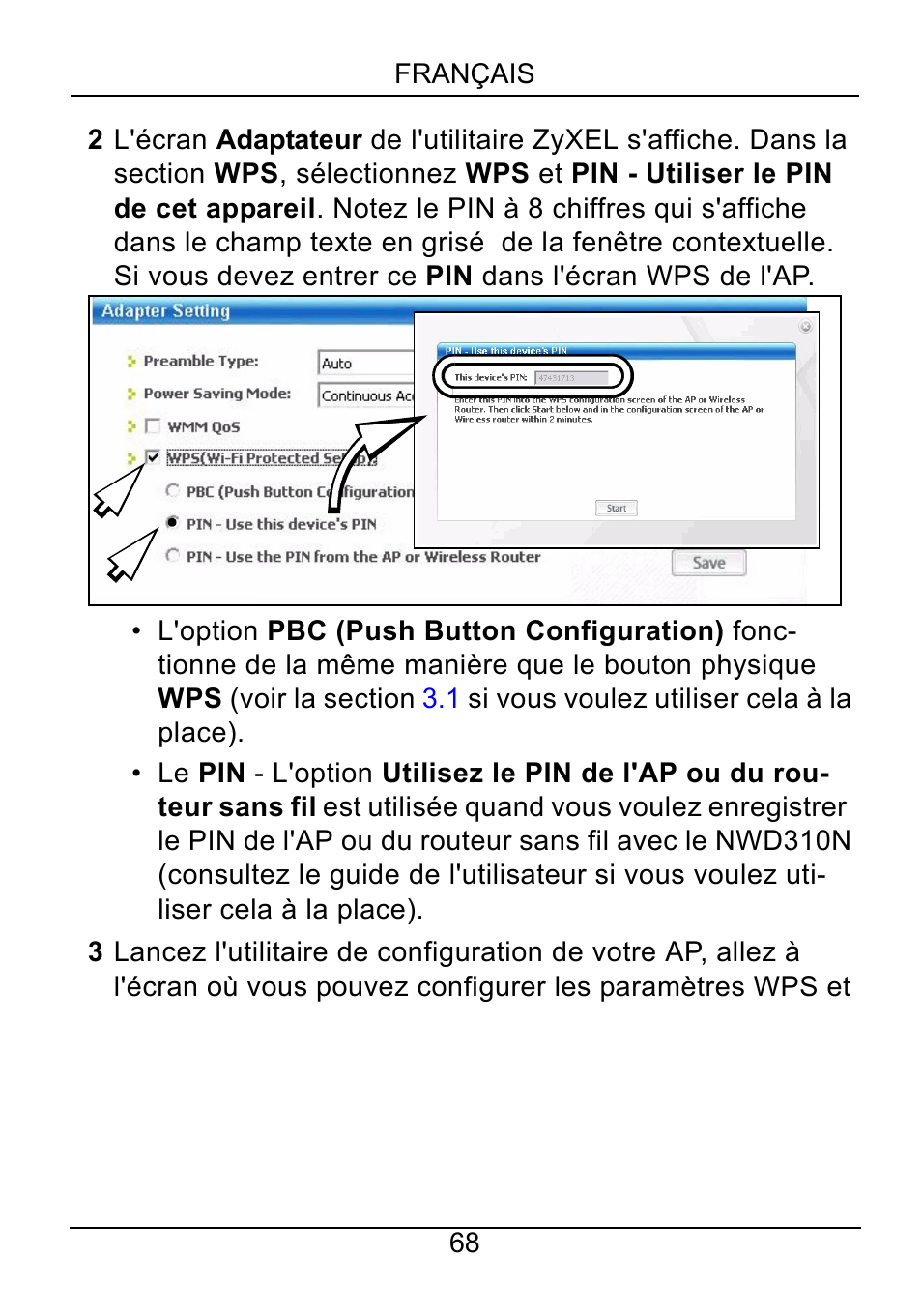 ZyXEL Communications NWD310N User Manual | Page 68 / 127
