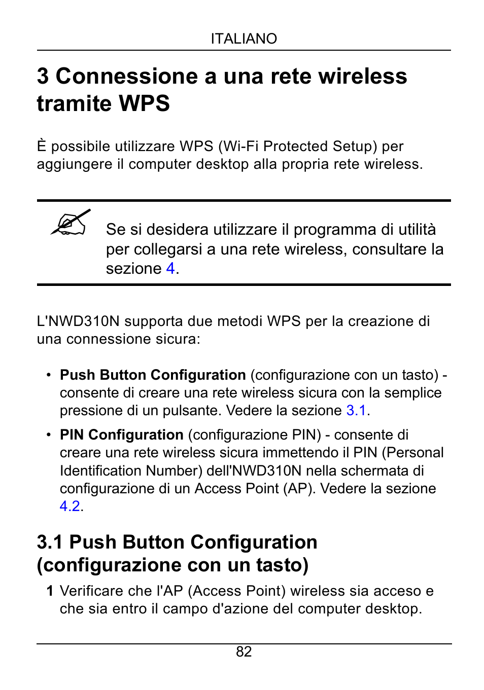3 connessione a una rete wireless tramite wps | ZyXEL Communications NWD310N User Manual | Page 82 / 127