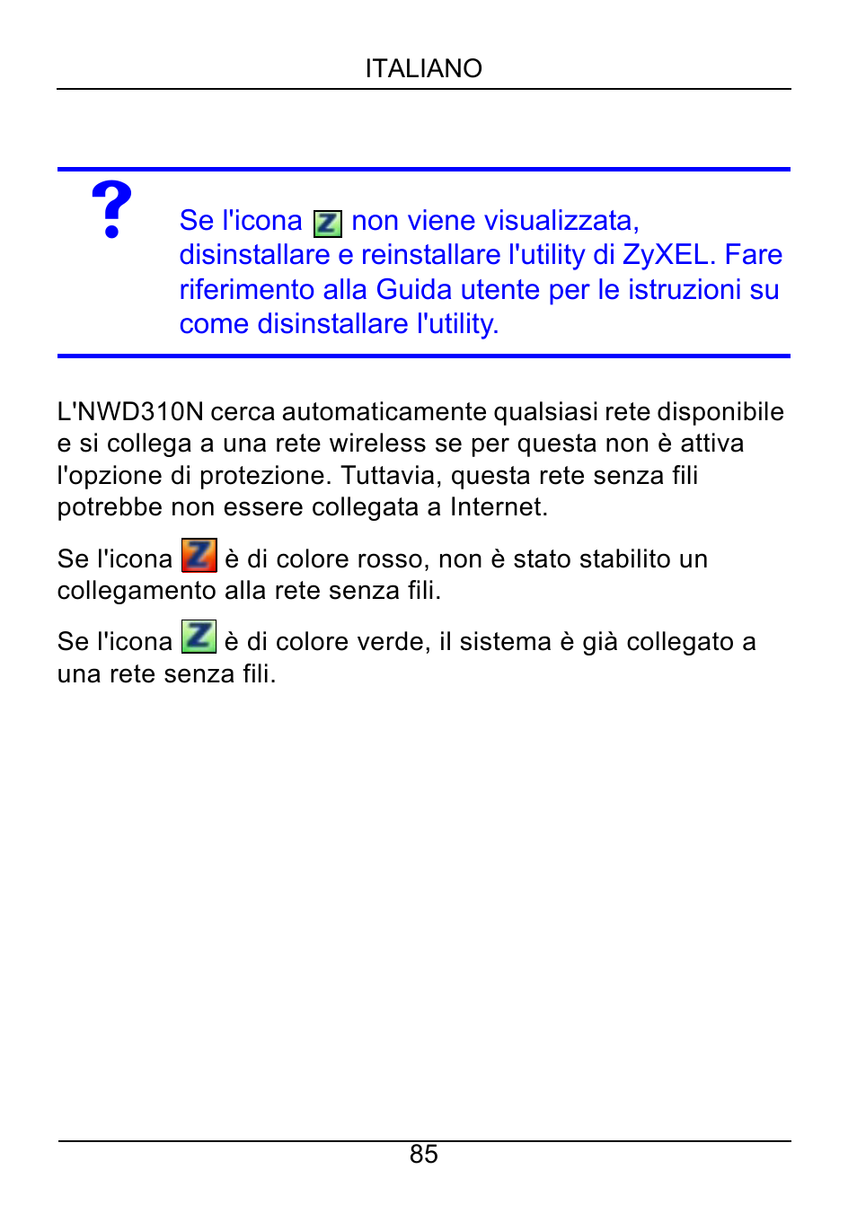 ZyXEL Communications NWD310N User Manual | Page 85 / 127