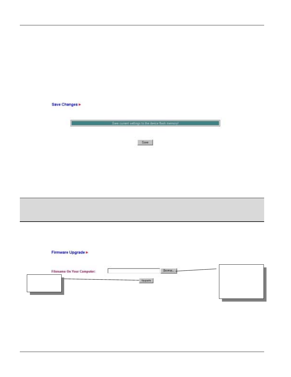 Save changes, Firmware upgrade, 7 save changes | 8 firmware upgrade | ZyXEL Communications PES-1014 User Manual | Page 34 / 81