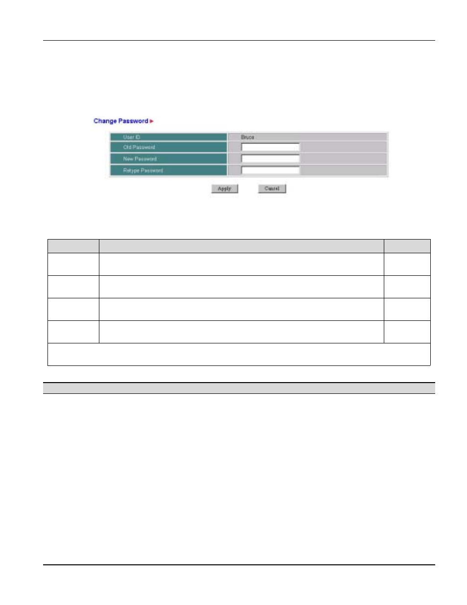 Change password, 4 change password | ZyXEL Communications PES-1014 User Manual | Page 71 / 81