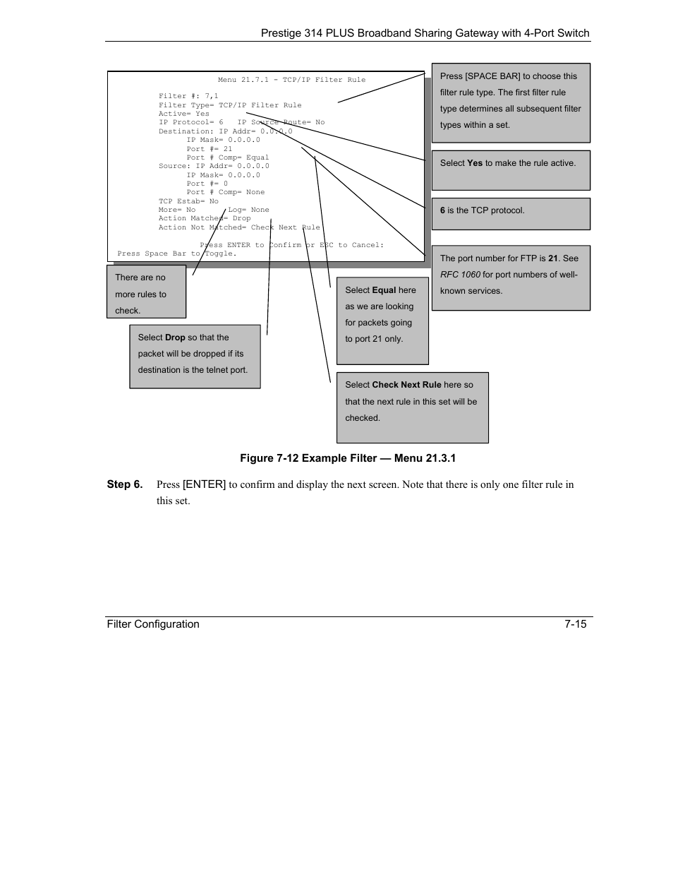 ZyXEL Communications Prestige 314 PLUS User Manual | Page 121 / 225